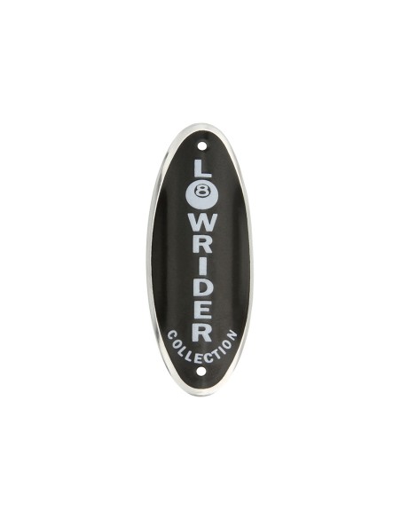 Lowrider Collection Name Plate Black/White.